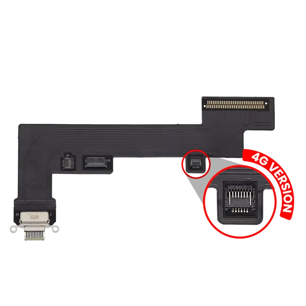 Charging Port Flex Cable For iPad Air 4 / iPad Air 5 (Cellular) (Aftermarket Plus) (Green)
