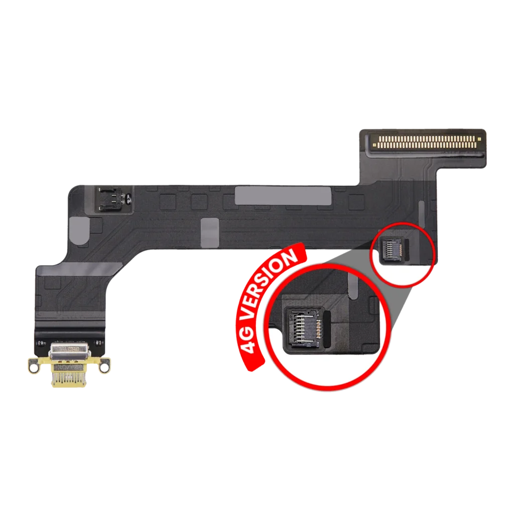 Charging Port Flex Cable For iPad 10 (2022) (Cellular) (Premium) (Yellow)