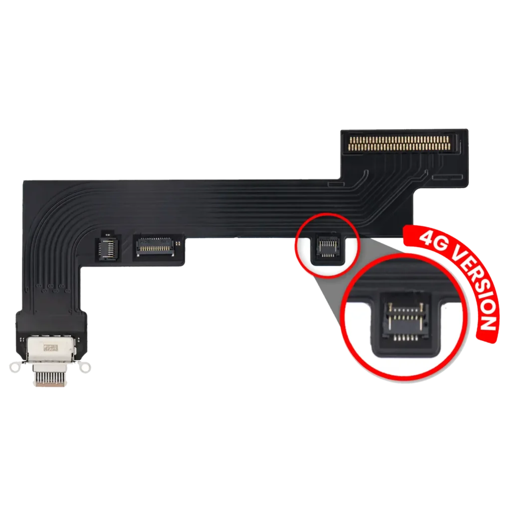 Charging Port Flex Cable For iPad Air 4 / iPad Air 5 (Cellular) (Aftermarket Plus) (Rose Gold)