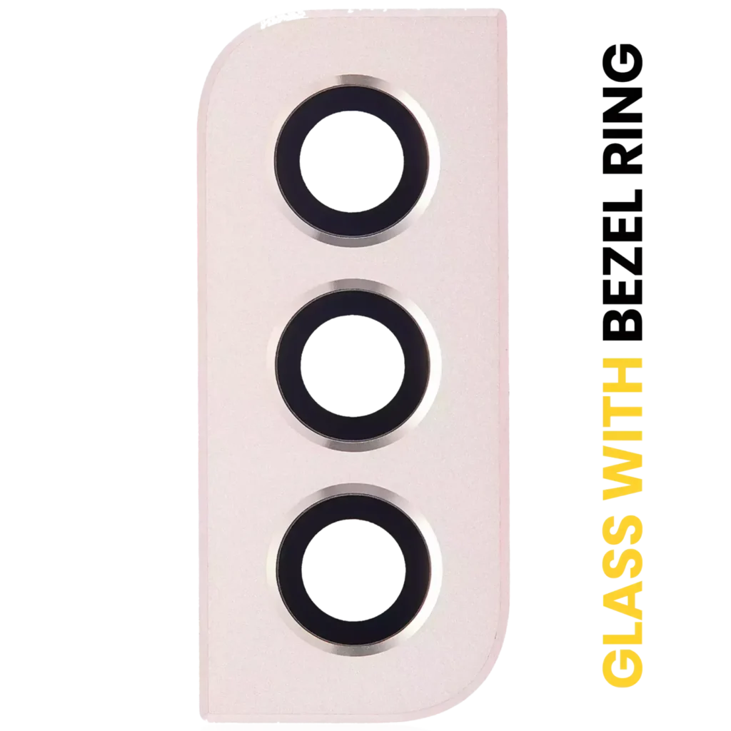 Back Camera Lens With Bezel Ring For Samsung Galaxy S22 / S22 Plus (Pink Gold)