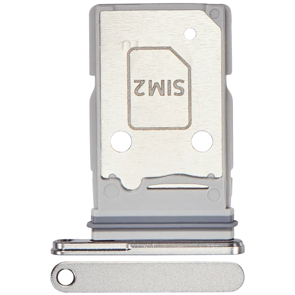 Dual Sim Card Tray For Samsung Galaxy Z Fold 7 (F966) (Premium) (Silver Shadow)