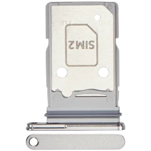 Dual Sim Card Tray For Samsung Galaxy Z Fold 7 (F966) (Premium) (Silver Shadow)