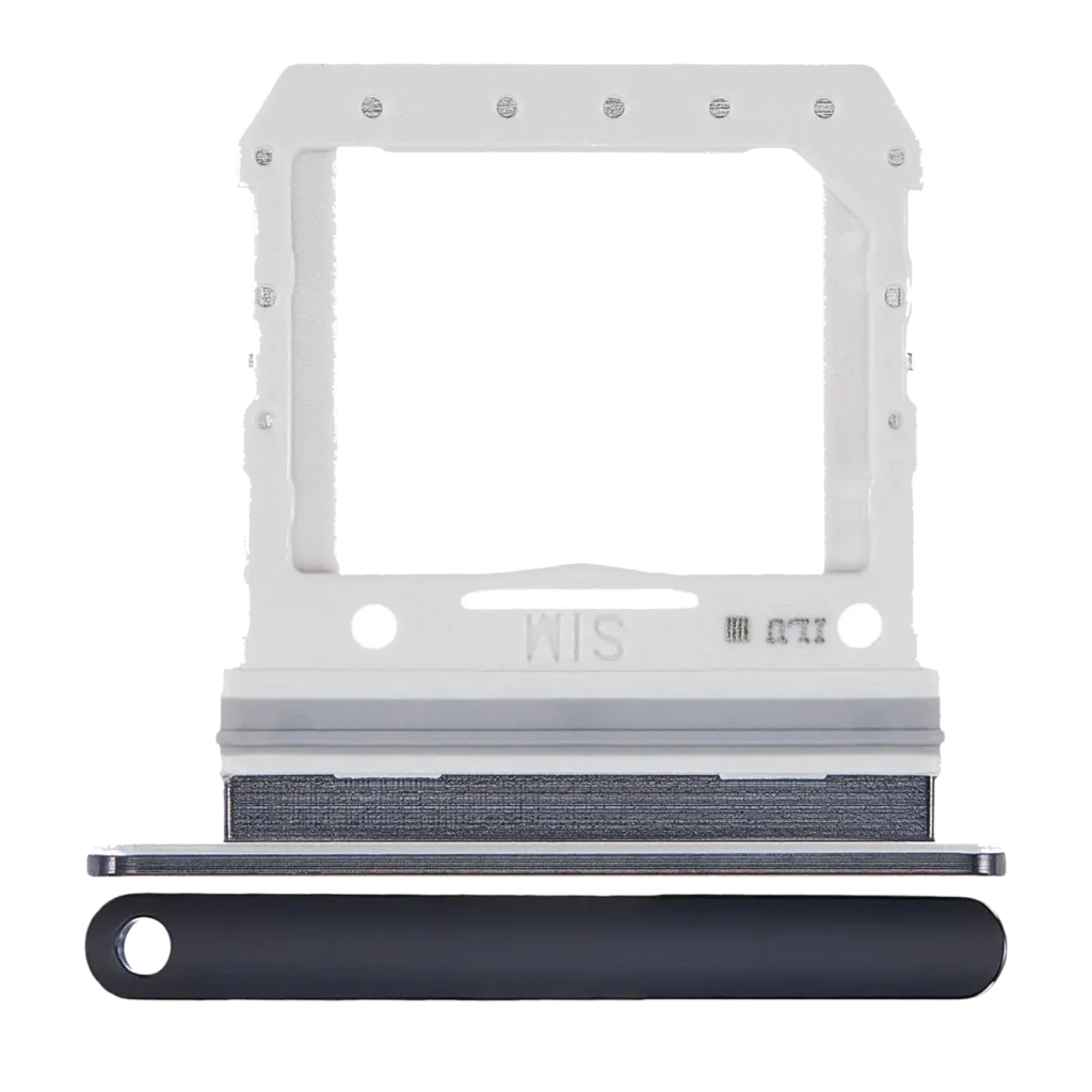 Single Sim Card Tray For Samsung Galaxy Z Flip 4G (F700) / Z Flip 5G (F707) (Mirror Black)