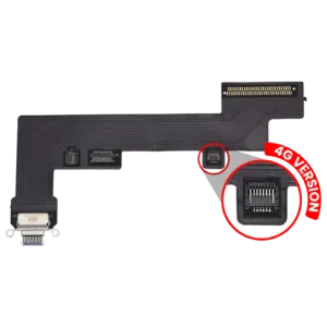 Charging Port Flex Cable For iPad Air 5 (Cellular) (Aftermarket Plus) (Purple)