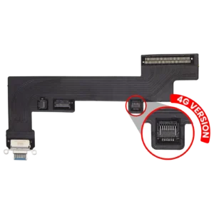 Charging Port Flex Cable For iPad Air 5 (Cellular) (Aftermarket Plus) (Blue)