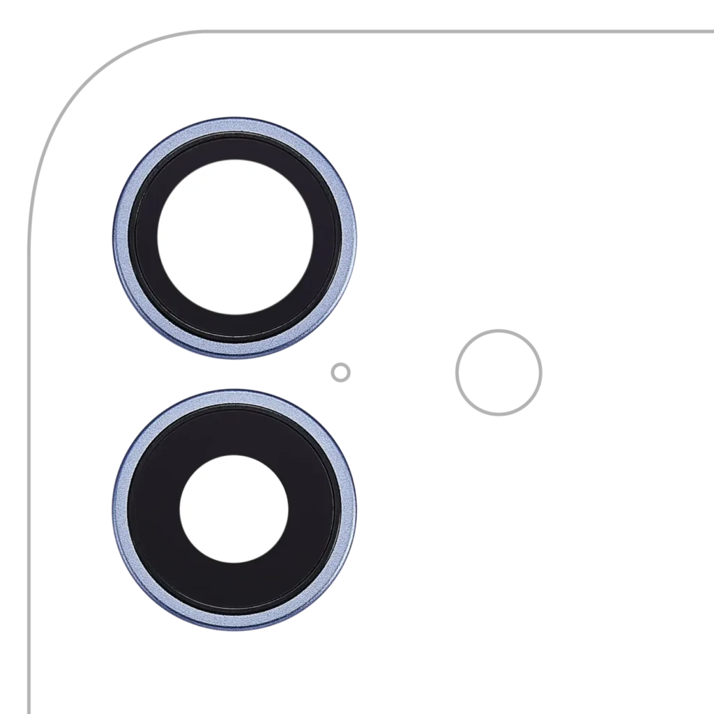 Back Camera Lens With Bracket & Bezel For iPhone 17 (Premium) (Mist Blue)