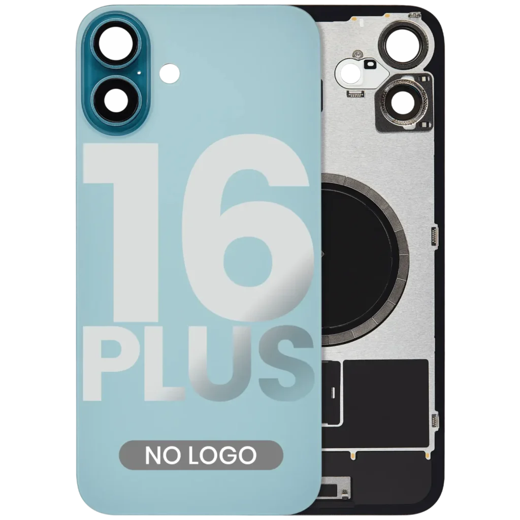 Back Glass w/ MagSafe Magnet For iPhone 16 Plus (No Logo) (Aftermarket) (Teal)