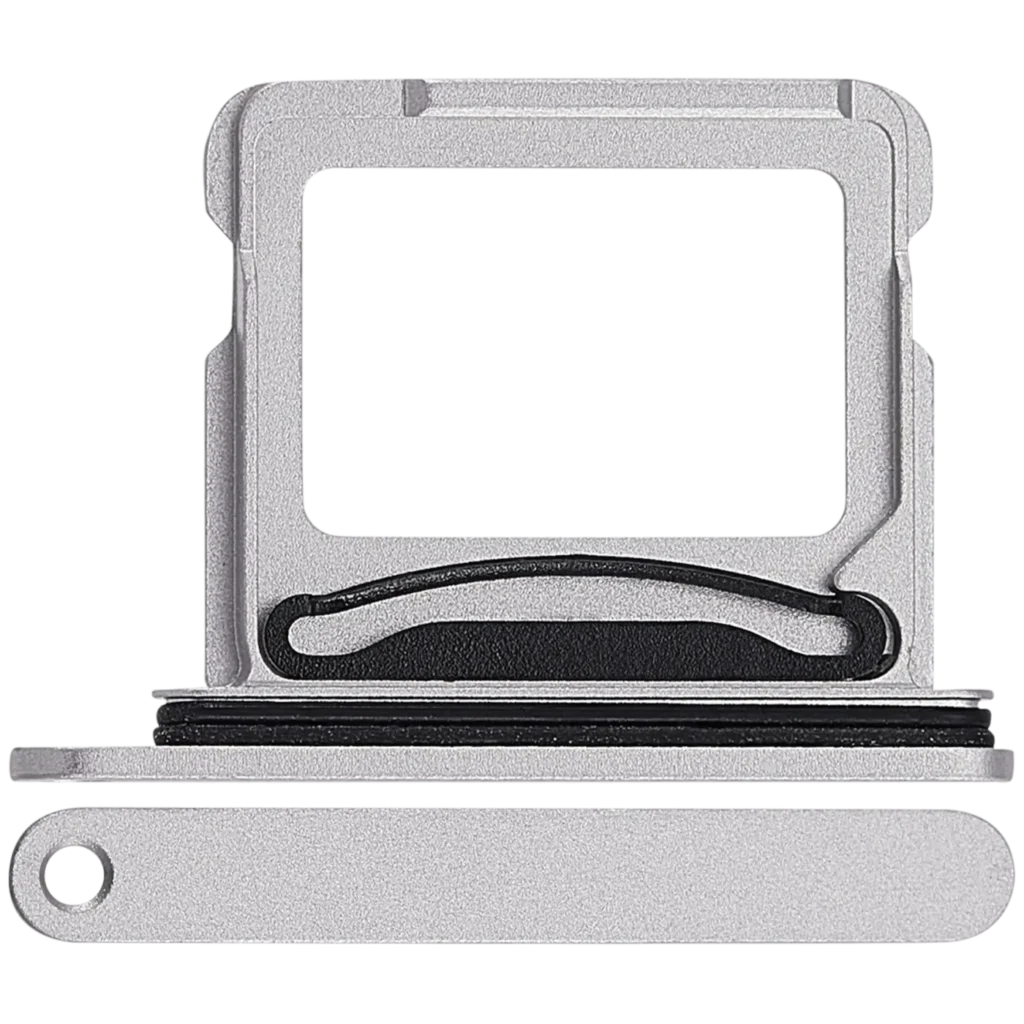 Dual Sim Card Tray Compatible For iPhone 17 (White)