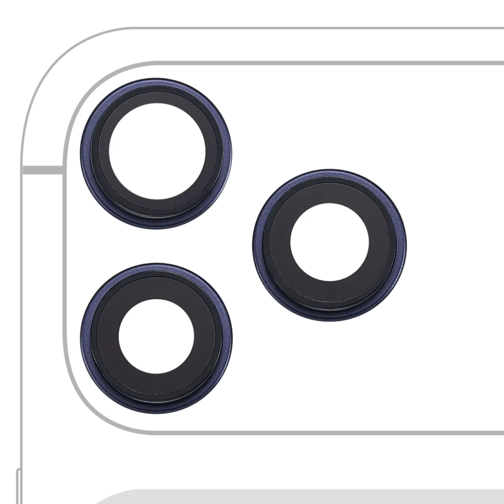 Back Camera Lens With Bracket & Bezel For iPhone 17 Pro/ 17 Pro Max (Premium) (Deep Blue)