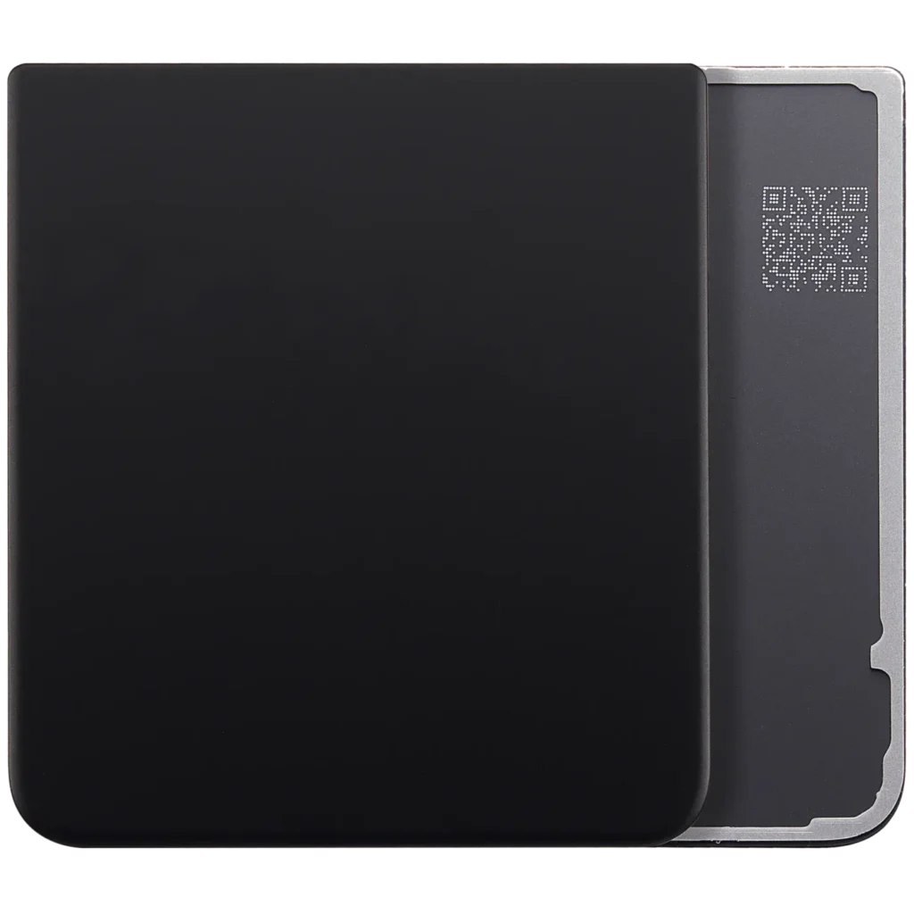 Bottom Back Cover Glass For Samsung Galaxy Z Flip 3 5G (Aftermarket Plus) (Phantom Black)