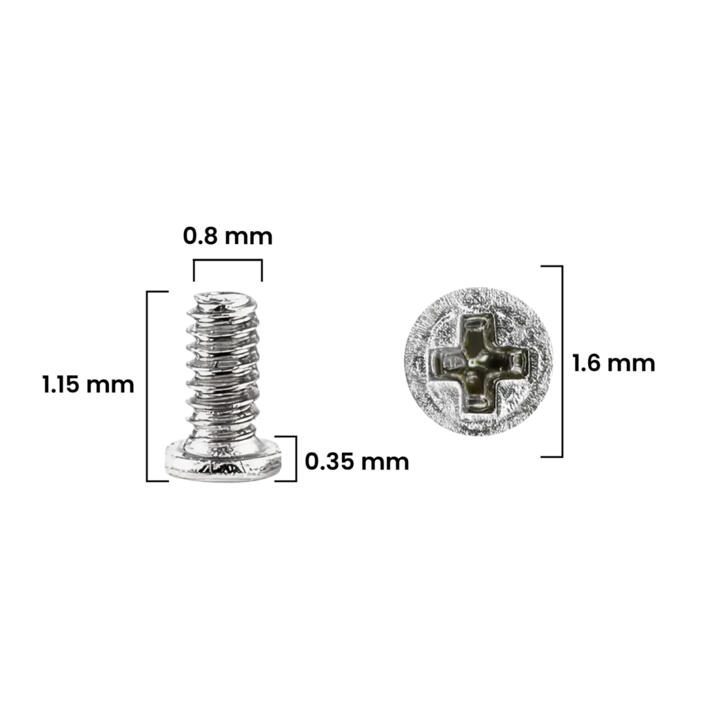 Internal Screw Set (M0.8×1.15×1.6D×0.35T) For iPhone 12 Pro (Service Pack) (30 Pack)