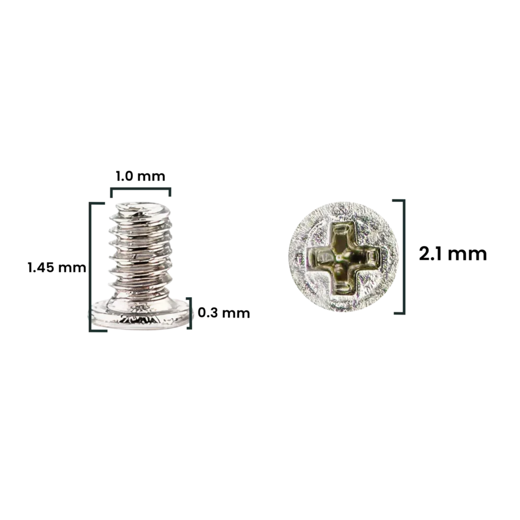 Screw Set (M1.0 x 1.45 x 2.1D x 0.3T) for iPhone 12 Pro / 12 Pro Max (Service Pack) (30 Pack)