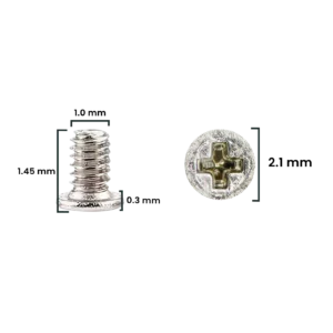 Screw Set (M1.0 x 1.45 x 2.1D x 0.3T) for iPhone 12 Pro / 12 Pro Max (Service Pack) (30 Pack)