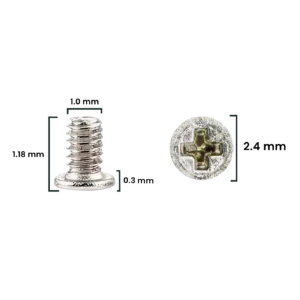 Screw Set (M1.0 x 1.18L x 2.4D x 0.3T) for iPhone 12 mini (Service Pack) (30 Pack)