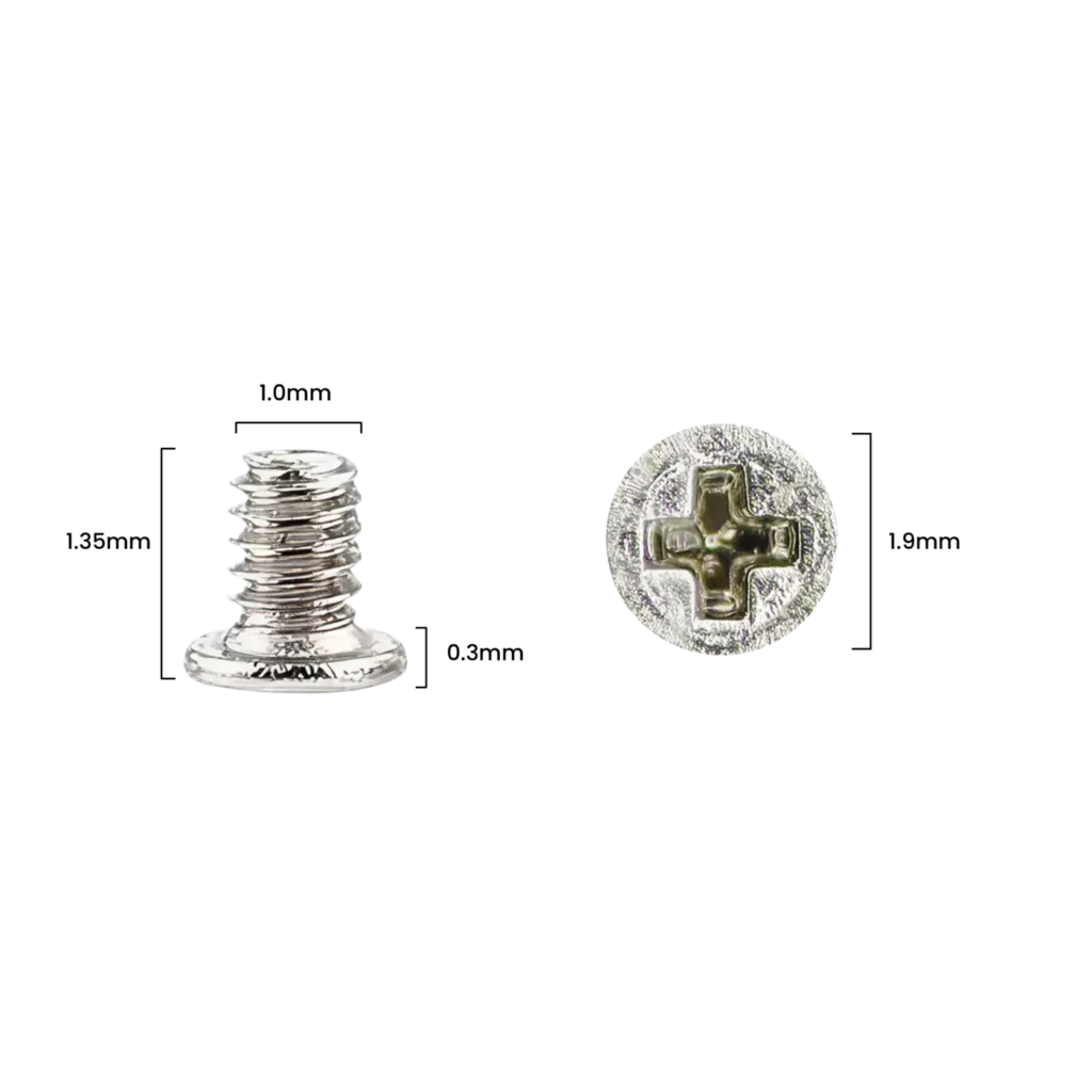 Screw Set (M1 x 1.35 x 1.9D x 0.3T) for iPhone XR (Service Pack) (30 Pack)