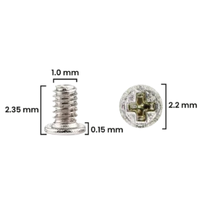 Screw For iPhone 12 Pro / 12 Pro Max (M1.0×1.35×2.2D×0.30T) (Service Pack) (30 Pack)