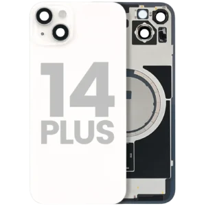 Back Glass w/ MagSafe Magnet For iPhone 14 Plus (Used OEM Pull: Grade A) (Starlight)