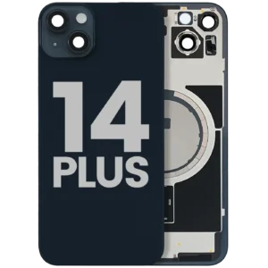 Back Glass w/ MagSafe Magnet For iPhone 14 Plus (Used OEM Pull: Grade A) (Midnight)
