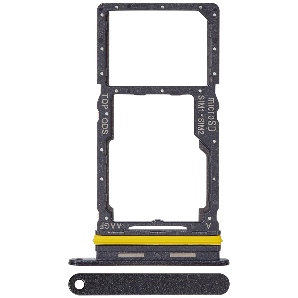 Dual Sim Card Tray For Samsung Galaxy A17 5G (A176 / 2025) (Premium) (Black)