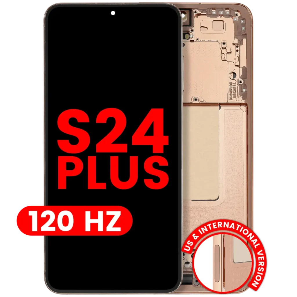 OLED Assembly With Frame For Samsung Galaxy S24 Plus 5G (US & International Version) (Aftermarket Plus) (120Hz) (Sandstone Orange)