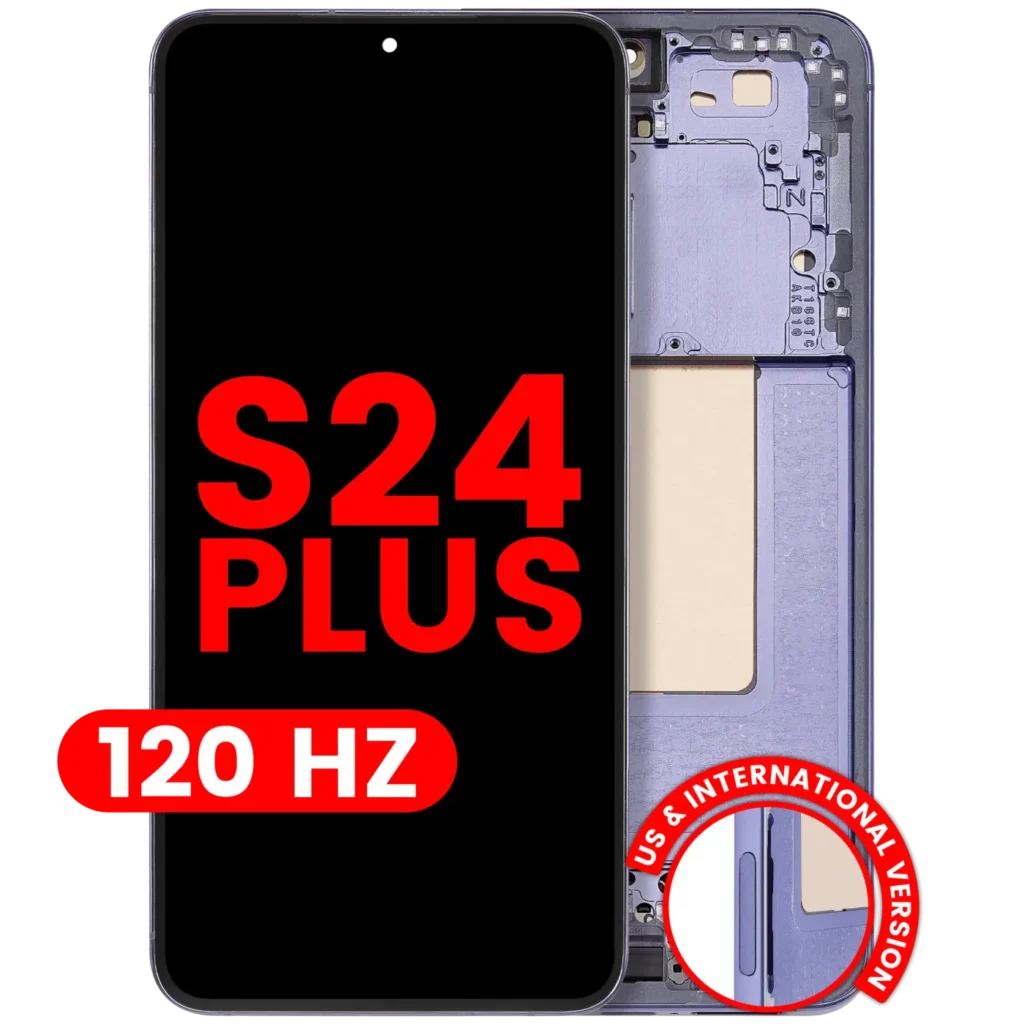 OLED Assembly With Frame For Samsung Galaxy S24 Plus 5G (US & International Version) (Aftermarket Plus) (120Hz) (Cobalt Violet)