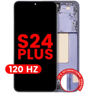 OLED Assembly With Frame For Samsung Galaxy S24 Plus 5G (US & International Version) (Aftermarket Plus) (120Hz) (Cobalt Violet)
