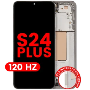 OLED Assembly With Frame For Samsung Galaxy S24 Plus 5G (US & International Version) (Aftermarket Plus) (120Hz) (Amber Yellow)