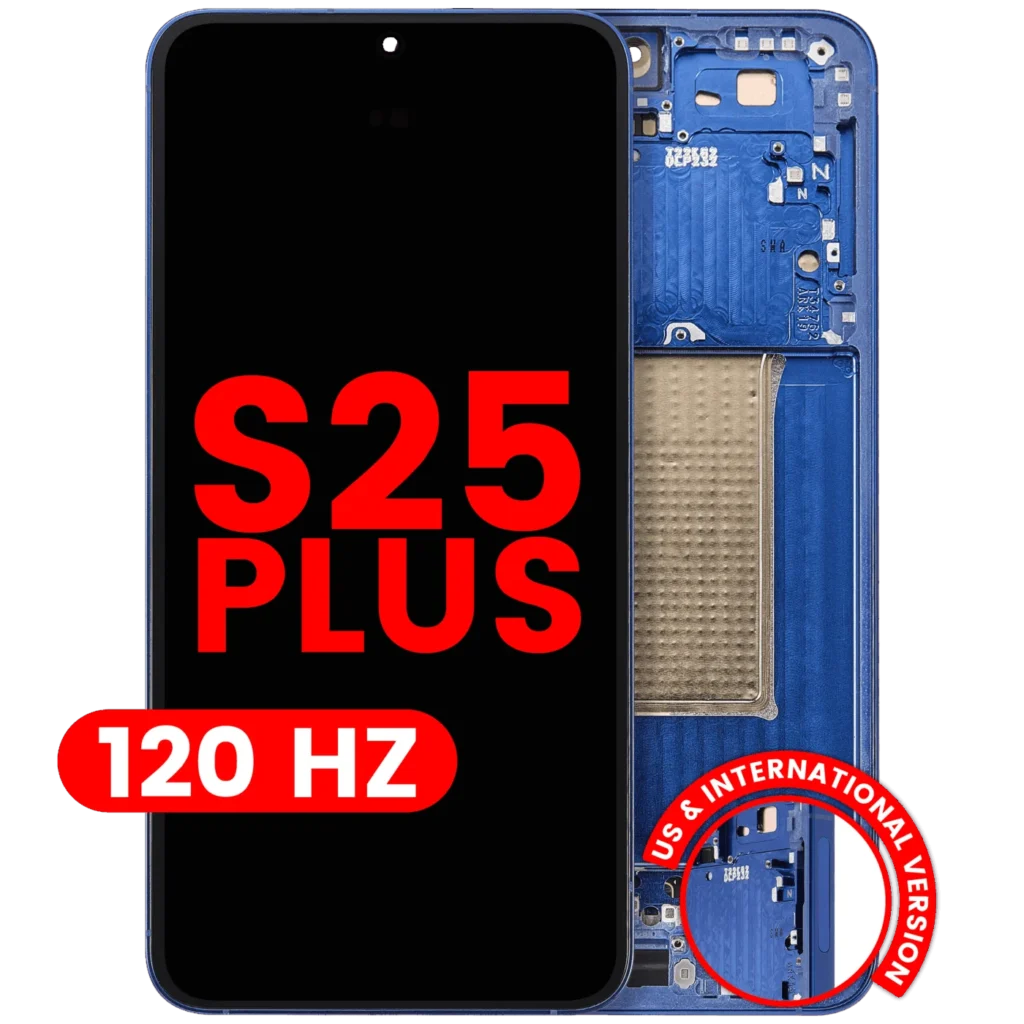 OLED Assembly With Frame For Samsung Galaxy S25 Plus 5G (US & International Version) (Aftermarket Plus) (120Hz) (Navy)