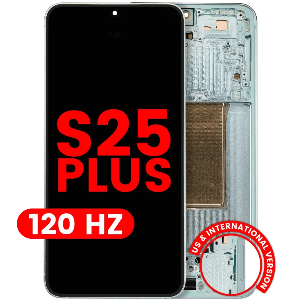 OLED Assembly With Frame For Samsung Galaxy S25 Plus 5G (US & International Version) (Aftermarket Plus) (120Hz) (Mint)