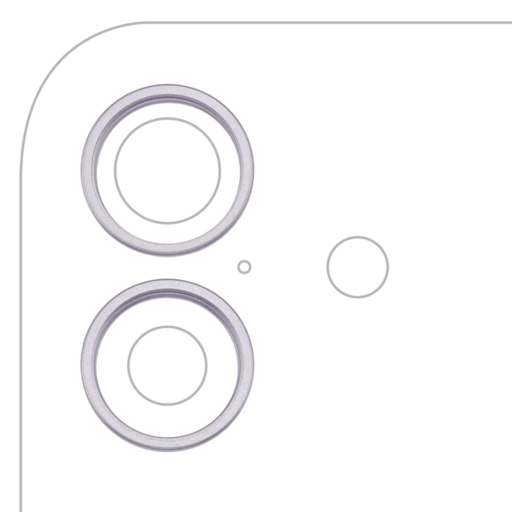 Back Camera Bezel Ring Only For iPhone 17 (Lavender) (2 Piece Set)