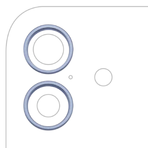 Back Camera Bezel Ring Only For iPhone 17 (Mist Blue) (2 Piece Set)