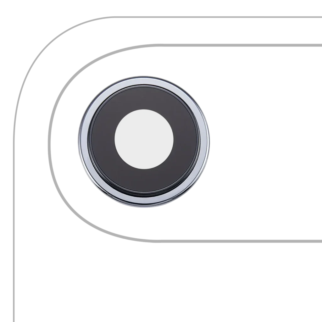Back Camera Lens With Bracket & Bezel For iPhone Air (3 Piece Set) (Premium) (Sky Blue)