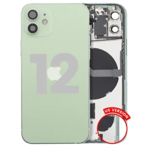 Back Housing W/ Small Parts For iPhone 12 (US Version) (Used OEM Pull: Grade C) (Green)