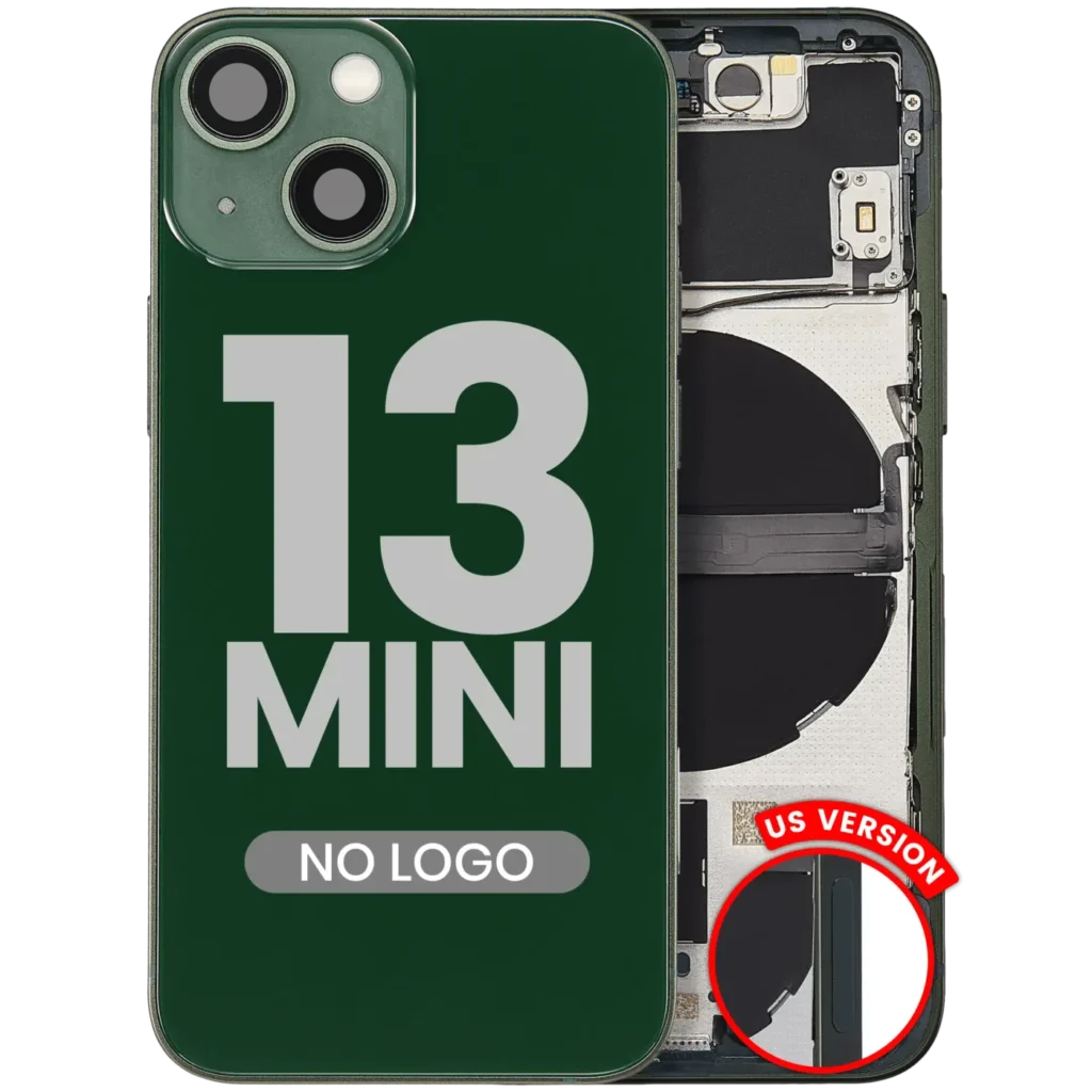 Back Housing W/ Small Parts For iPhone 13 Mini (US Version) (Aftermarket Plus) (Alpine Green)