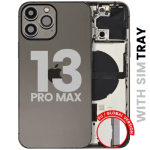 Back Housing W/ Small Parts For iPhone 13 Pro Max (EU / Global Version) (Used OEM Pull: Grade A) (Graphite)