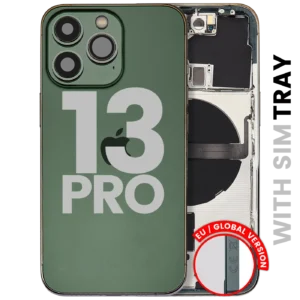 Back Housing W/ Small Parts For iPhone 13 Pro (EU / Global Version) (Used OEM Pull: Grade C) (Alpine Green)