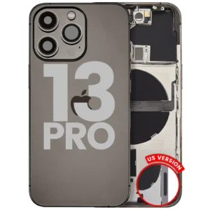 Back Housing W/ Small Parts For iPhone 13 Pro (US Version) (Used OEM Pull: Grade A) (Graphite)