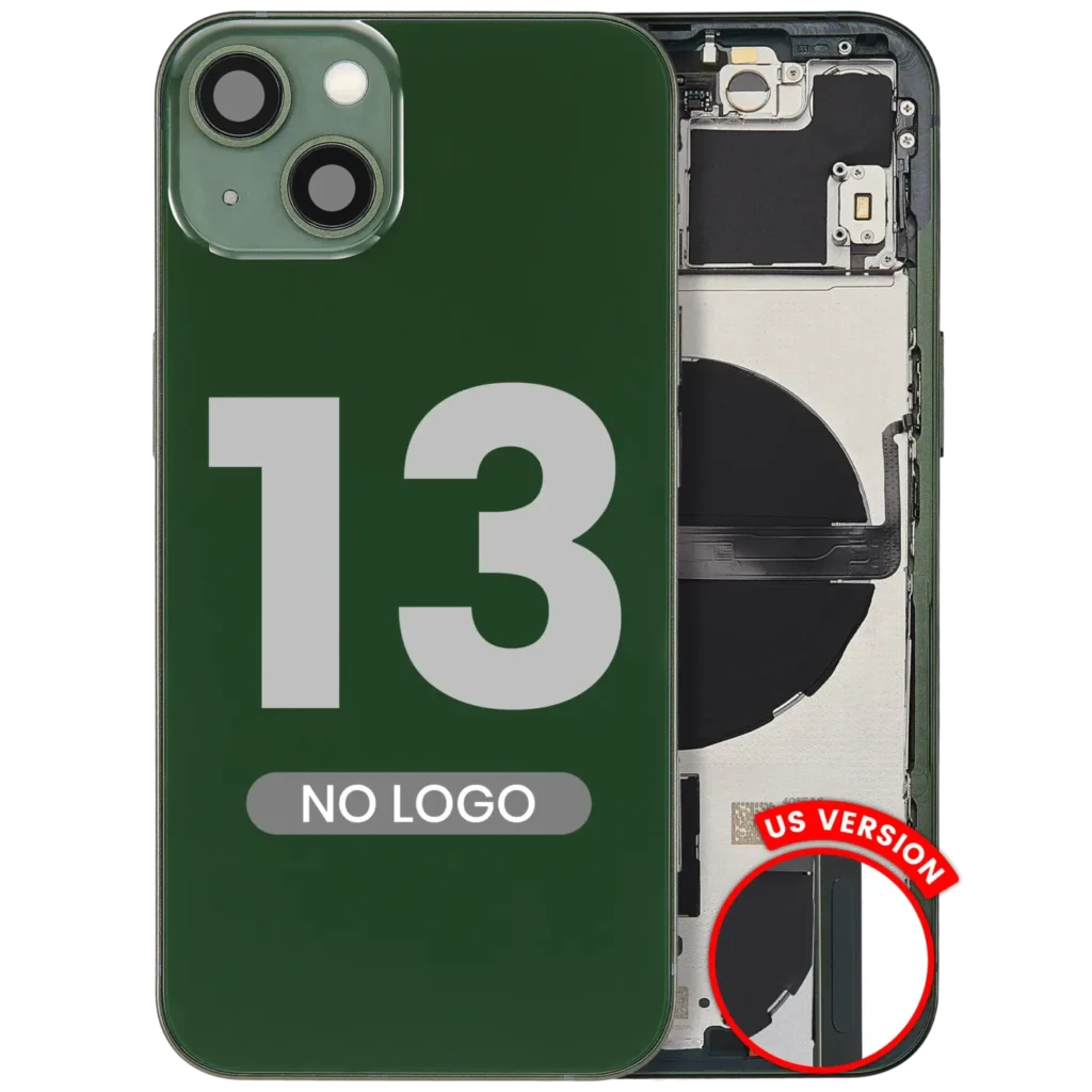 Back Housing W/ Small Parts For iPhone 13 (US Version) (Aftermarket Plus) (Alpine Green)