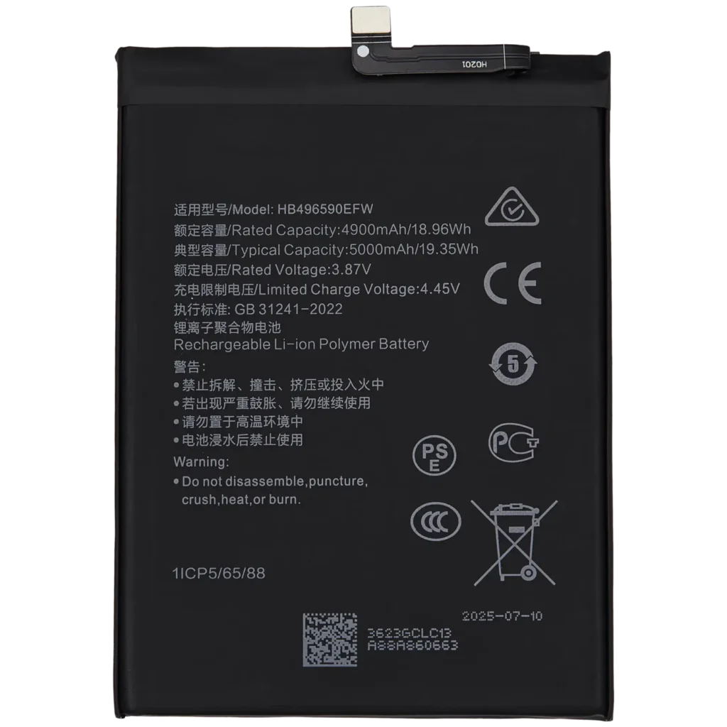 Replacement Battery For Honor X8 5G / X7 / X6S / Play 6T / Play 6C / Play 30 Plus / 70 Lite 5G / X6 (HB496590EFW-F)
