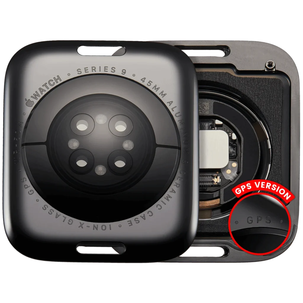 Back Cover Assembly For Watch Series 9 (45mm) (GPS Version) (Aluminum / Space Black)