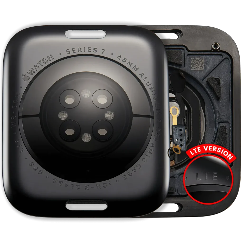 Back Cover Assembly For Watch Series 7 (45mm) (LET Version) (Aluminum / Space Black)