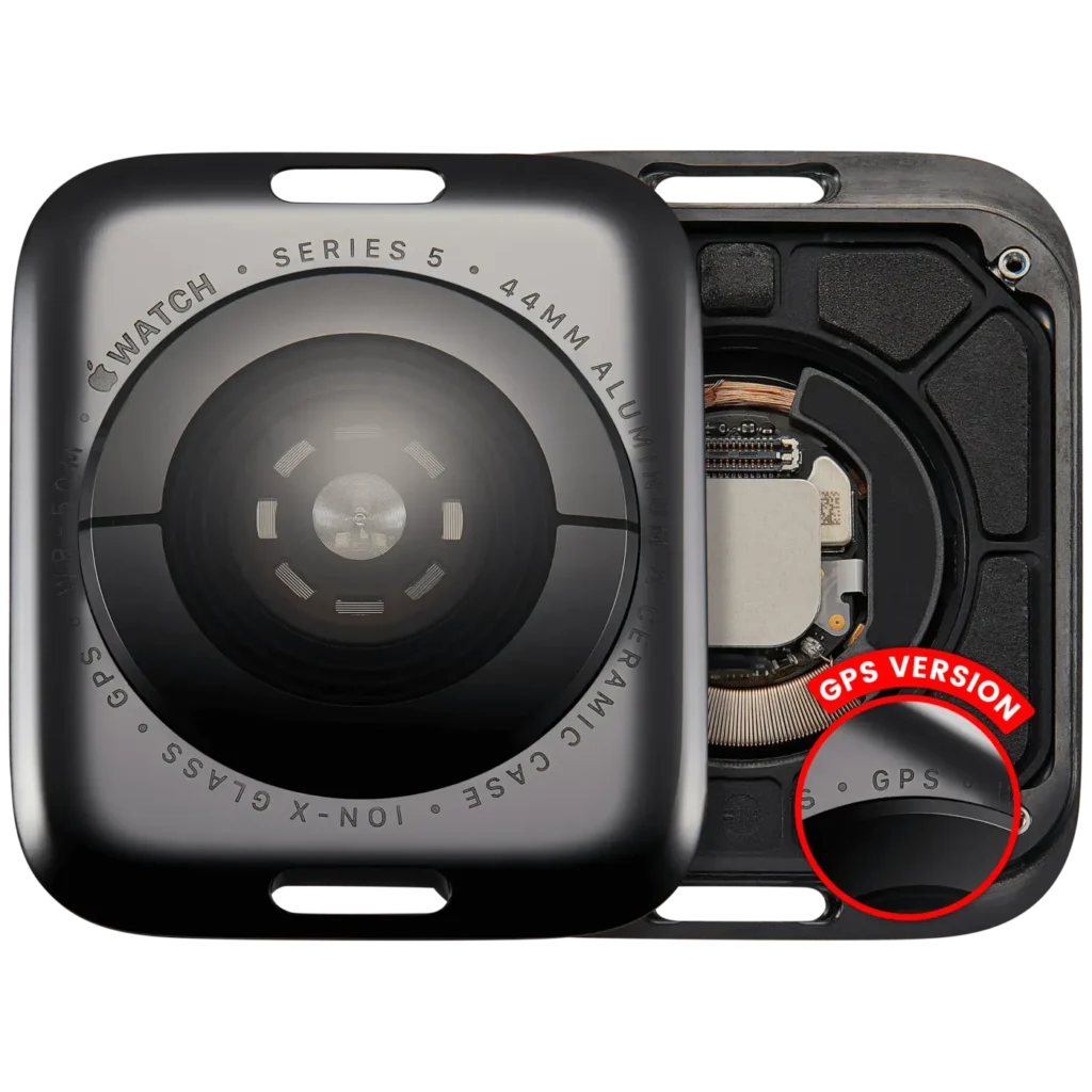 Back Cover Assembly For Watch Series 5 (44mm) (GPS Version) (Aluminum / Space Black)