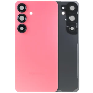 Back Cover Glass With Camera Lens For Samsung Galaxy S25 5G (Service Pack) (Coral Red)