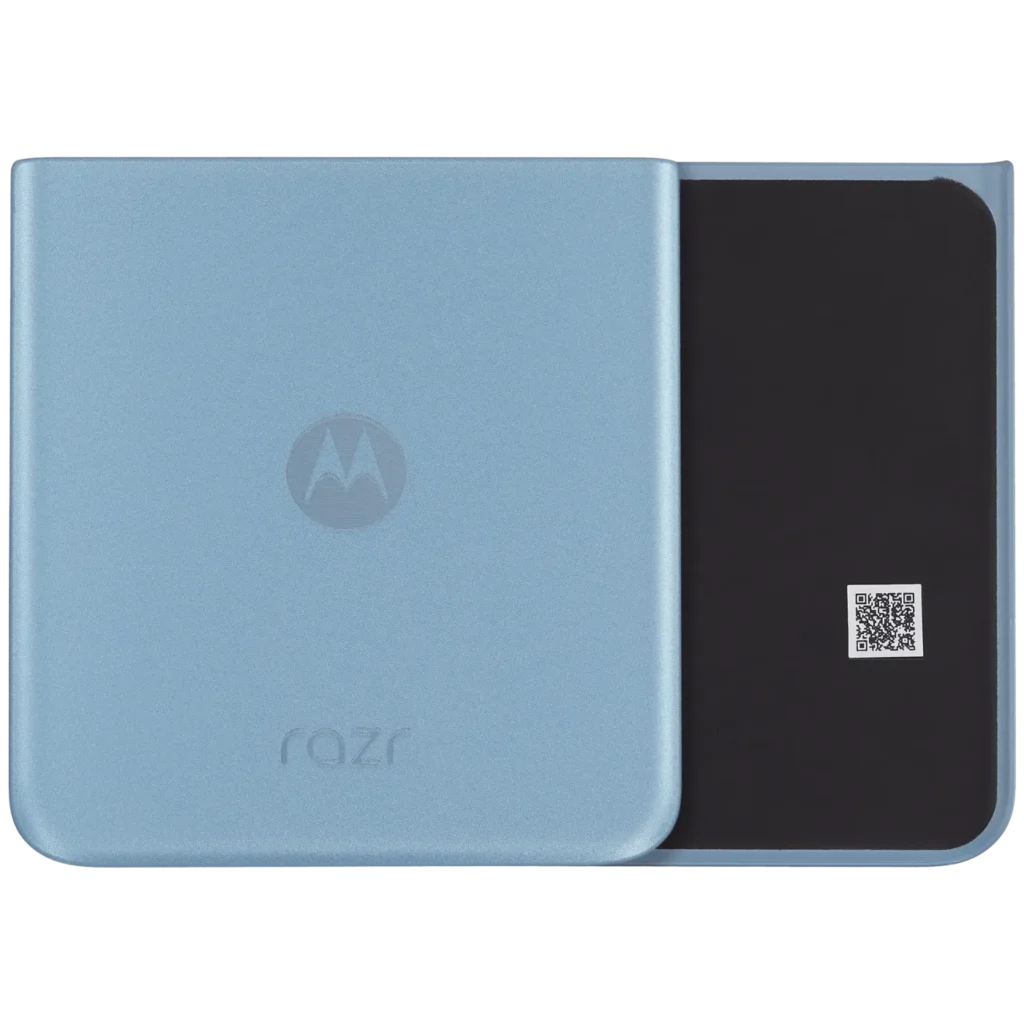 Bottom Back Cover Glass For Motorola Razr Plus / Razr 40 Ultra (XT2321 / 2023) (Premium) (Glacier Blue)