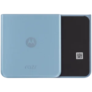Bottom Back Cover Glass For Motorola Razr Plus / Razr 40 Ultra (XT2321 / 2023) (Premium) (Glacier Blue)