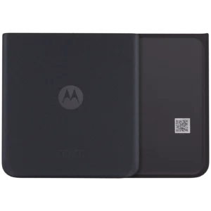 Bottom Back Cover Glass For Motorola Razr Plus / Razr 40 Ultra (XT2321 / 2023) (Premium) (Infinite Black)