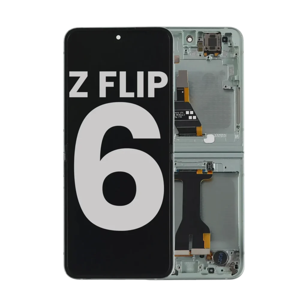 Inner OLED Assembly With Frame For Samsung Galaxy Z Flip 6 5G (US & International) (Used OEM Pull : Grade A) (Mint)