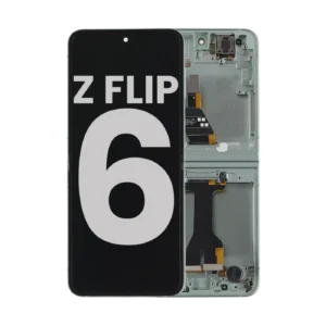Inner OLED Assembly With Frame For Samsung Galaxy Z Flip 6 5G (US & International) (Used OEM Pull : Grade A) (Mint)