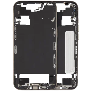 Mid-Frame Housing W/ Charging Port Flex & Small Parts For iPhone Air (US / EU Version) (Used OEM Pull: Grade A) (Light Gold)
