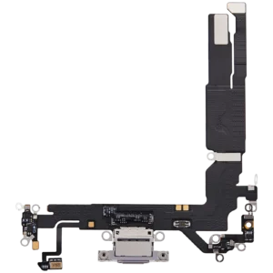 Charging Port Flex Cable For iPhone 17 (Used OEM Pull) (Lavender)